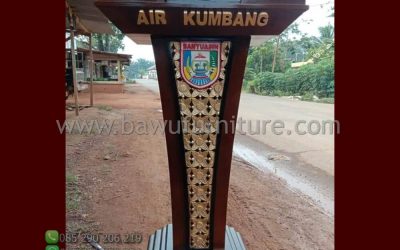 Podium Pidato Kecamatan Air Kumbang Minimalis Jati