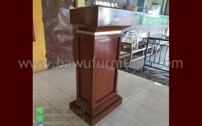 Podium Pidato Minimalis Model Terbaru Dari Kayu Jati