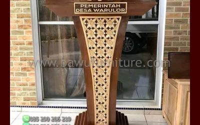 Podium Pidato Pemerintah Desa Warulor Minimalis Jati