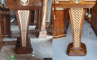 Podium Pidato Presiden Model Minimalis Dari Kayu Jati