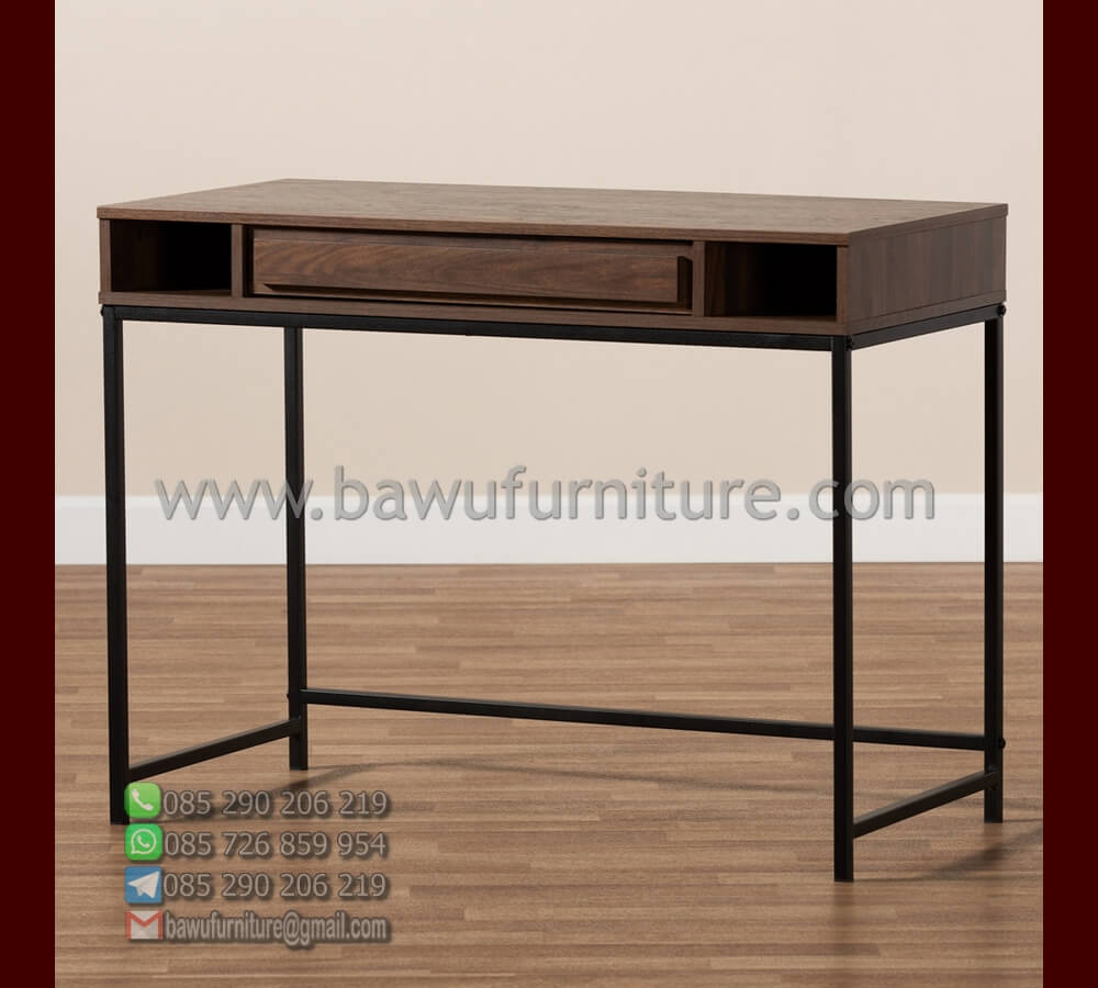 jual meja kerja rangka besi model minimalis terbaru | bawu furniture