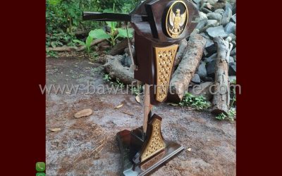 Jual Podium Minimalis Hidrolik Dan Kayu Jati Jepara