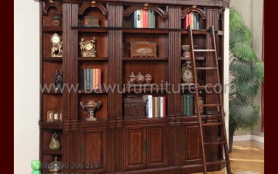 Lemari Buku Kantor Direktur Desain Terbaru Dari Jati
