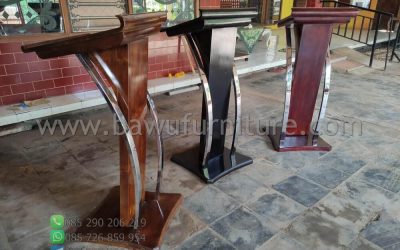 Stock Podium Minimalis Stainless Jepara Untuk Pidato