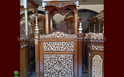 Mimbar Masjid Jepara Murah Model Atap Kubah Dari Jati