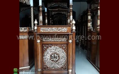 Mimbar Masjid Jepara Termurah Model Atap Kubah Jati