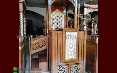 Harga Mimbar Masjid Jepara Model Atap Kubah Dari Jati