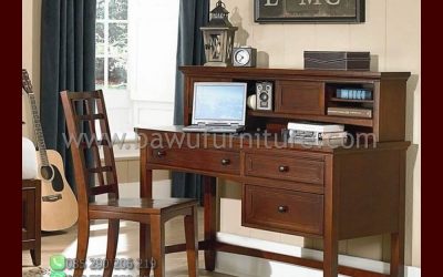 Meja Belajar Kayu Jati Untuk Anak Model Minimalis