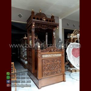 Jual Mimbar Kubah Jati