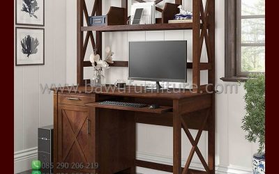 Meja Belajar Jati Minimalis Model Terbaru Untuk Anak