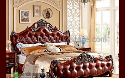 Tempat Tidur Mewah Jepara Model Ukir Klasik Kayu Jati