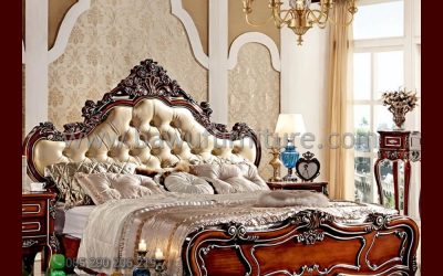 Tempat Tidur Mewah Kayu Jati Model Ukir Klasik Jepara