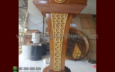 Arrival Podium Pidato Jati Model Minimalis Terbaru