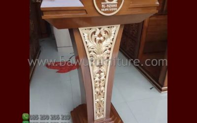 Gambar Podium Kayu Jati Model Minimalis Jepara