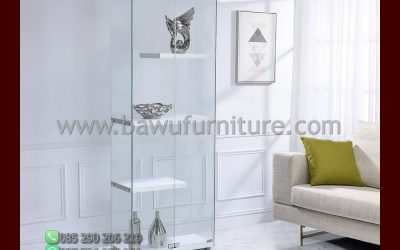 Lemari Hias Kaca Minimalis Model Terbaru Jepara