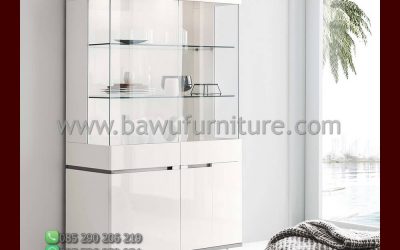 Lemari Hias Model Minimalis Warna Duco Putih