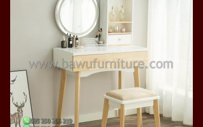 Meja Rias Minimalis Modern Model Kecil Putih Terbaru