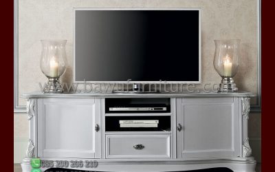 Meja TV Klasik Modern Model Minimalis Mewah Jepara