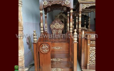 Promo Mimbar Atap Kubah Jati Model Ukiran Jepara