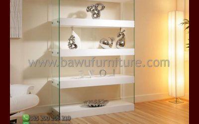 Rak Hias Minimalis Model Terbaru Warna Duco Putih