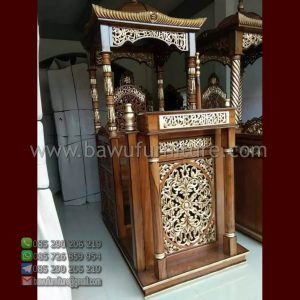 Stock Mimbar Kubah Jati