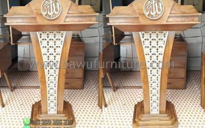 Stock Podium Pidato Jati Model Minimalis Terbaru