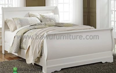 Tempat Tidur Duco Putih Model Minimalis Terbaru Jepara