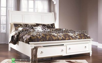 Tempat Tidur Kayu Putih Model Minimalis Terbaru Jepara