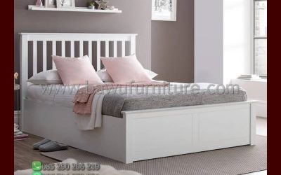 Tempat Tidur Minimalis Putih Model Terbaru Jepara