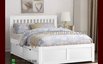 Tempat Tidur Minimalis Putih Terbaru Dari Jepara