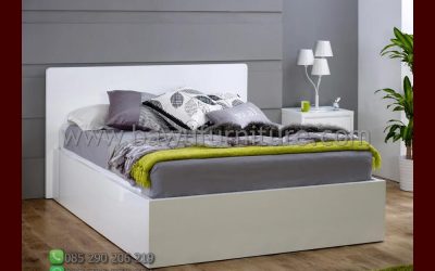 Tempat Tidur Minimalis Warna Putih Terbaru Jepara