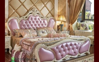 Tempat Tidur Putih Jepara Model Ukiran Klasik Mewah