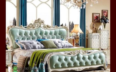 Tempat Tidur Putih Klasik Model Ukiran Mewah Jepara