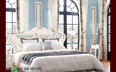 Tempat Tidur Putih Murah Model Klasik Mewah Jepara