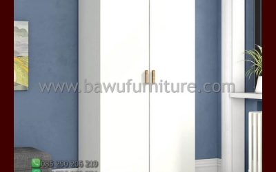 Lemari Pakaian 2 Pintu Jepara Model Minimalis Terbaru