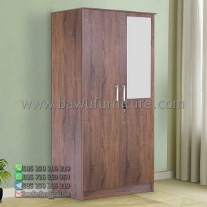 Lemari Pakaian Kayu Jati 2 Pintu