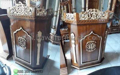 Model Mimbar Jati Model Ukiran Jepara Untuk Ceramah