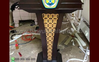 Podium Pidato Universitas Model Minimalis Jati Jepara