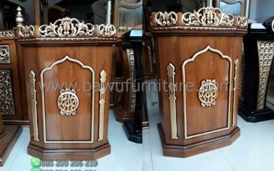 Promo Mimbar Jati Model Ukiran Jepara Untuk Ceramah