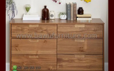 Bufet Jati Terbaru Model Minimalis Modern Jepara