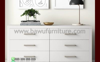 Bufet Putih Minimalis Model Terbaru Jepara