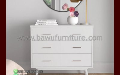 Bufet Putih Murah Model Minimalis Terbaru Jepara