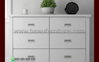 Bufet Warna Putih Model Minimalis Terbaru Jepara