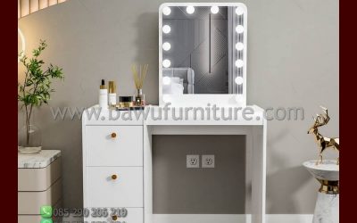 Meja Rias Putih Model Minimalis Terbaru Jepara
