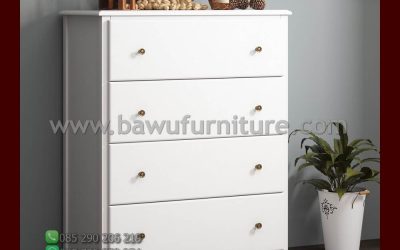Drawer Duco Putih Model Minimalis Terbaru Jepara