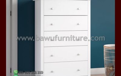 Drawer Putih Minimalis Model Terbaru Jepara