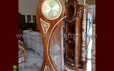 Lemari Jam Sudut Dari Kayu Jati Karya Ukir Jepara