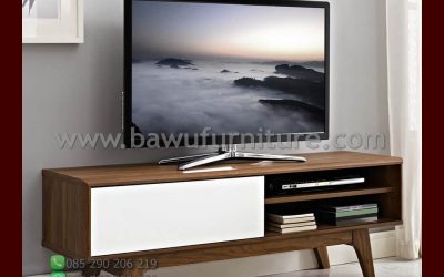 Meja TV Jati Jepara Model Minimalis Modern Terbaru