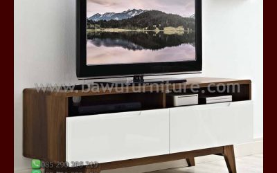 Meja TV Jati Minimalis Model Modern Terbaru Jepara