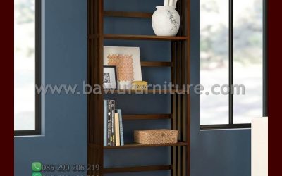 Harga Rak Buku Jati Model Minimalis Terbaru Jepara